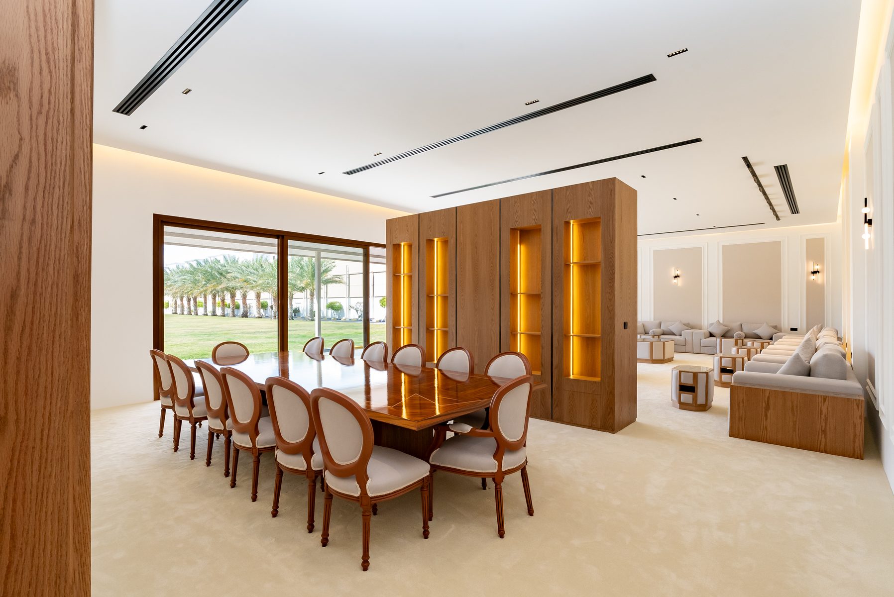 Main salon with natural light